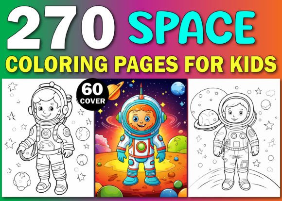 255 Space Coloring Pages for Kids