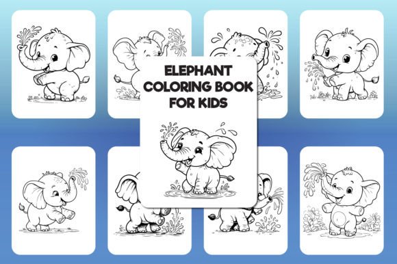 Elephant Coloring Book for Kids
