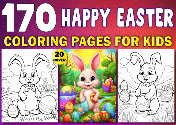 Happy Easter Coloring Pages for Kids