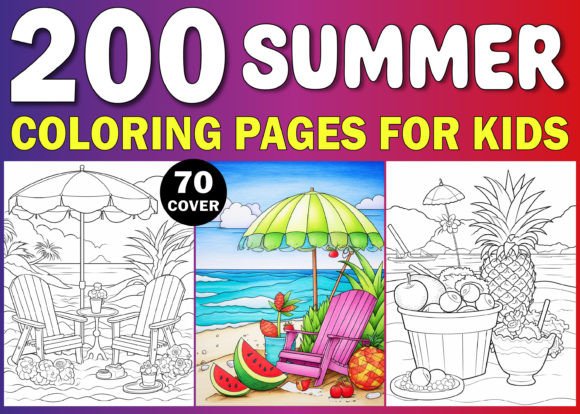 KDP Summer Coloring Pages for Kids