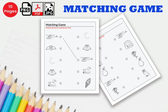 Matching Game Kids Worksheets